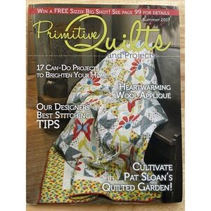 Primitive Quilts‎ & Projects Magazine Summer 2017 Quilting Rug Hooking Stitching